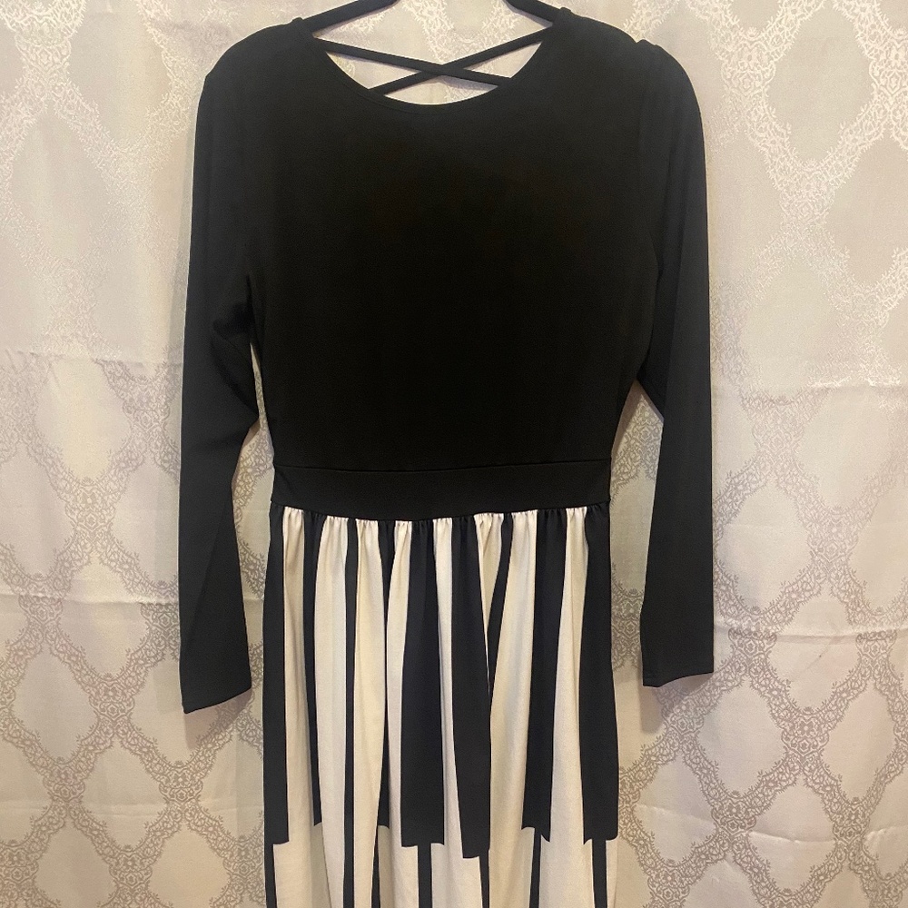 Knee length swing dress
